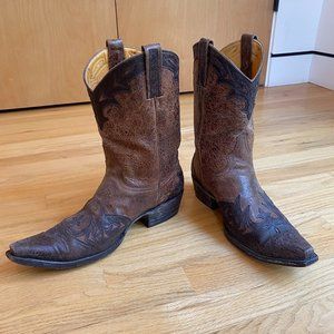 Old Gringo Obregon Boot Tan/Chocolate size 8 D Western Boot